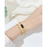 Stainless Steel Double Shell Bracelet for Women