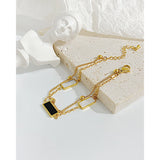 Stainless Steel Double Shell Bracelet for Women
