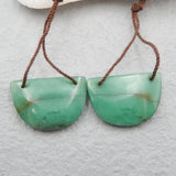 Chrysocolla Earrings Beads Semiprecious Stone Jewelry