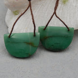 Chrysocolla Earrings Beads Semiprecious Stone Jewelry