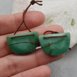 Chrysocolla Earrings Beads Semiprecious Stone Jewelry