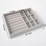 Grey Flannel Jewelry Box Trinket Box Storage