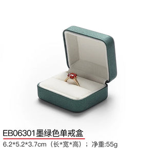 High-Grade Leather Jewelry Box for Rings, Necklaces, and Bracelets
