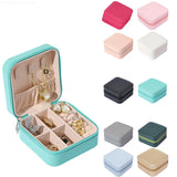 Portable Jewelry Box Storage Earrings Necklace Ring Organizer