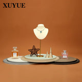 Double-Sided Jewelry Display Board Home Tray Jewelry Stand