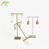 Metal T-Shaped Earrings Display Rack for Jewelry Showcase