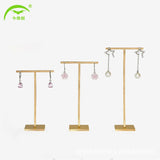 Metal T-Shaped Earrings Display Rack for Jewelry Showcase
