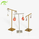Metal T-Shaped Earrings Display Rack for Jewelry Showcase