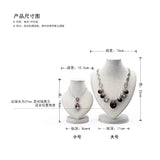 Linen Portrait Jewelry Stand Heart-Shaped Necklace Stand