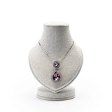 Linen Portrait Jewelry Stand Heart-Shaped Necklace Stand