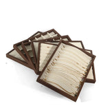 Walnut Grain Jewelry Display Tray for Rings, Necklaces, Earrings