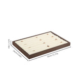 Walnut Grain Jewelry Display Tray for Rings, Necklaces, Earrings