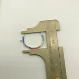 C Charm Pendants Brass Micro Pave CZ