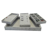 Flocking Jewelry Storage Tray for Rings Necklaces Bracelets Earrings