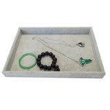 Flocking Jewelry Storage Tray for Rings Necklaces Bracelets Earrings