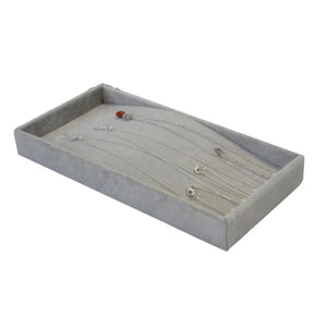 Flocking Jewelry Storage Tray for Rings Necklaces Bracelets Earrings