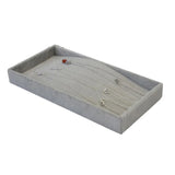 Flocking Jewelry Storage Tray for Rings Necklaces Bracelets Earrings