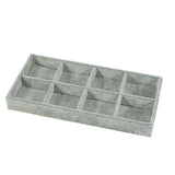 Flocking Jewelry Storage Tray for Rings Necklaces Bracelets Earrings
