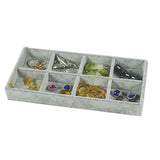 Flocking Jewelry Storage Tray for Rings Necklaces Bracelets Earrings