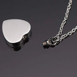 Family Heart Necklace for Ashes Cremation Jewelry
