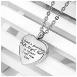 Family Heart Necklace for Ashes Cremation Jewelry
