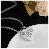Family Heart Necklace for Ashes Cremation Jewelry