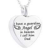 Family Heart Necklace for Ashes Cremation Jewelry
