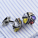 Crystal French Cufflink for Men Wedding