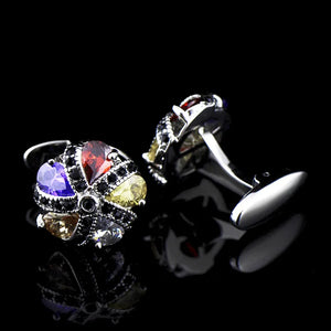 Crystal French Cufflink for Men Wedding