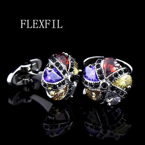 Crystal French Cufflink for Men Wedding
