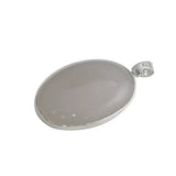 Brass Oval Gemstone Pendant for Necklace