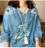 Wooden Bead Cross Tassel Necklace Female Accessories