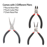 23pcs Jewelry Making Tool Box with Pliers Beadwork Repair Kit