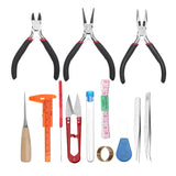 23pcs Jewelry Making Tool Box with Pliers Beadwork Repair Kit