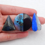 Lapis Lazuli, Blue Kyanite, Labradorite Pendant Set