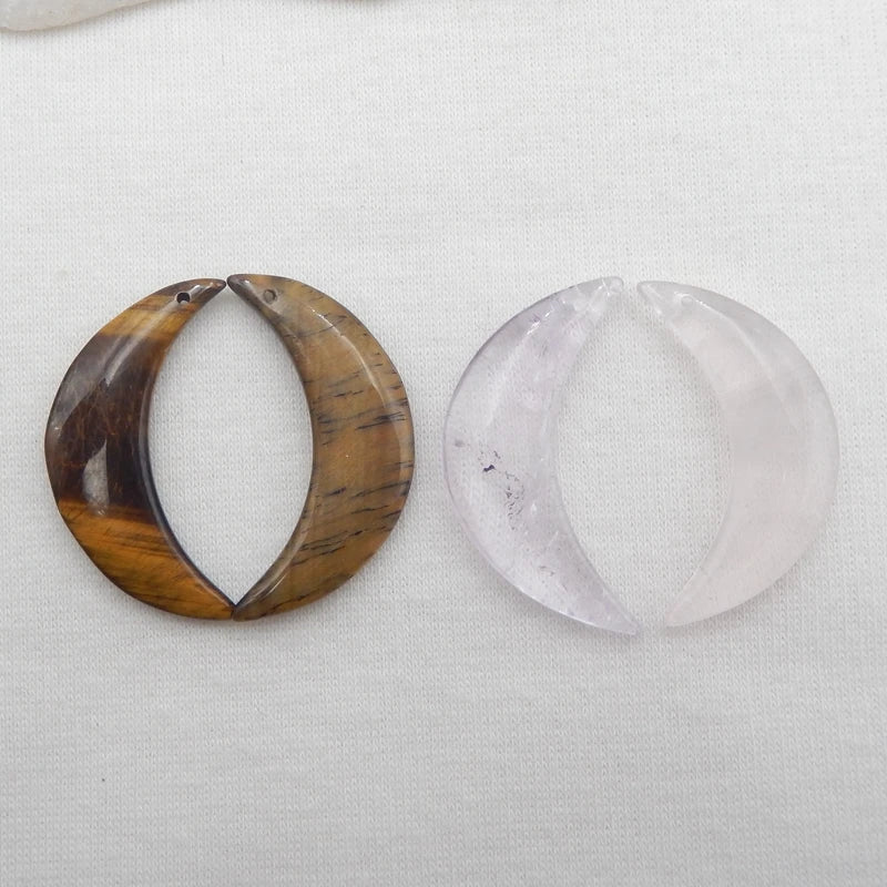 Natural Rose Quartz Pendant, 32x10x3mm