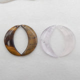 Natural Rose Quartz Pendant, 32x10x3mm