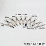 Stainless Steel Jewelry Pliers Round-Flat Two-in-One