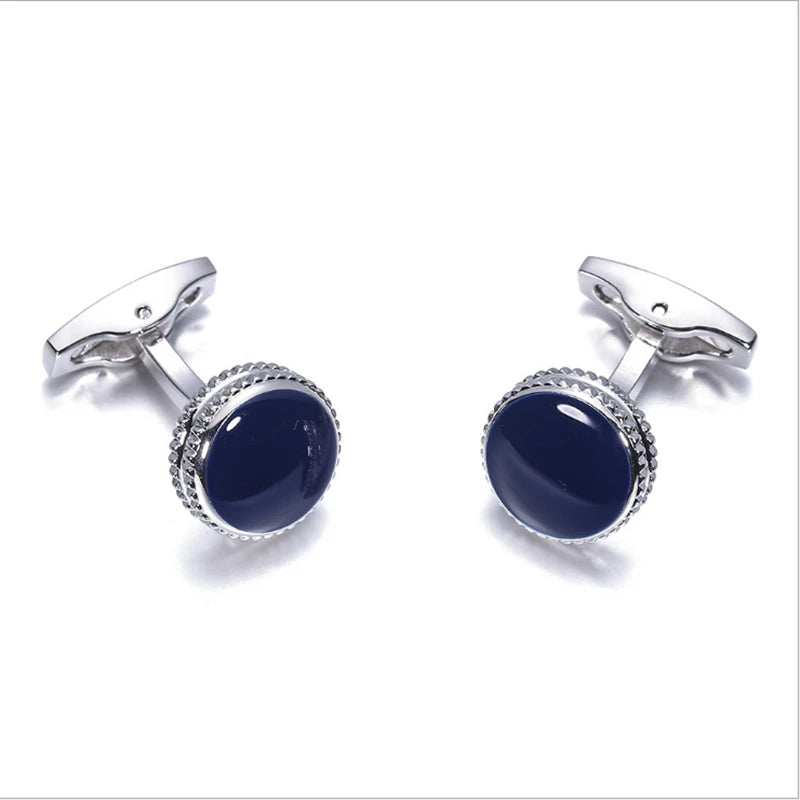 Crystal Cufflinks for Men Wedding Gift - Novelty Button High