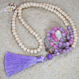 Bohemian Crystal Tassel Necklace for Women