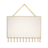 Metal Grid Hanger Display for Jewelry Storage