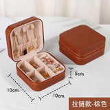Portable Jewelry Storage Box for Earrings Necklaces Rings