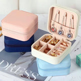 Portable Jewelry Storage Box for Earrings Necklaces Rings