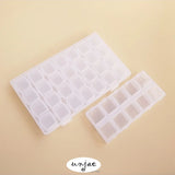 Plastic Jewelry Storage Box 28 Grids Transparent