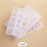 Plastic Jewelry Storage Box 28 Grids Transparent