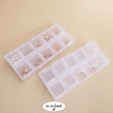 Plastic Jewelry Storage Box 28 Grids Transparent