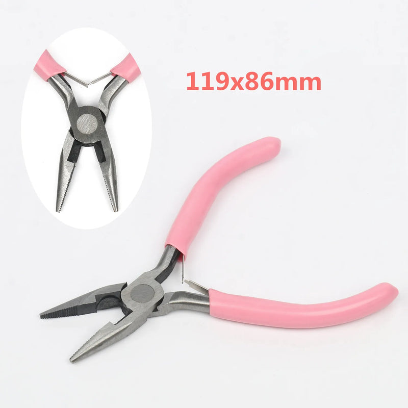 Pink Round Nose Pliers Jewelry DIY Accessories Hardware Tools
