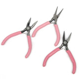 Pink Round Nose Pliers Jewelry DIY Accessories Hardware Tools