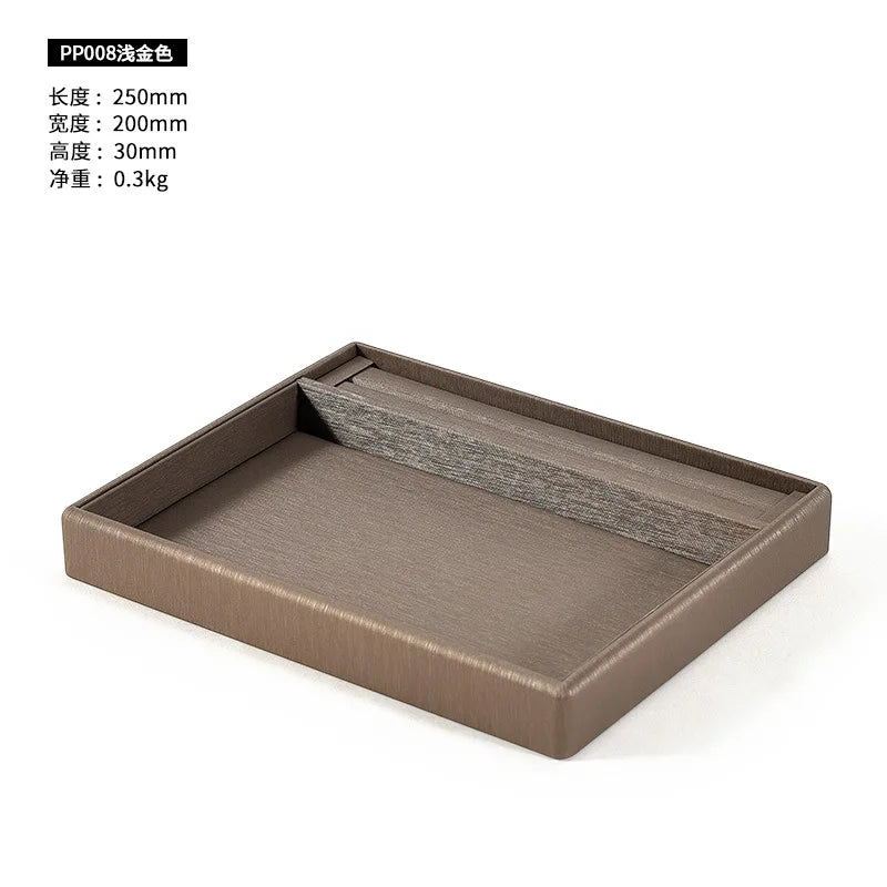 PU Flannel Jewelry Display Tray Storage Pallet