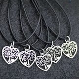 10pcs Girl Women's Lucky Tree Pendant Necklace Jewelry